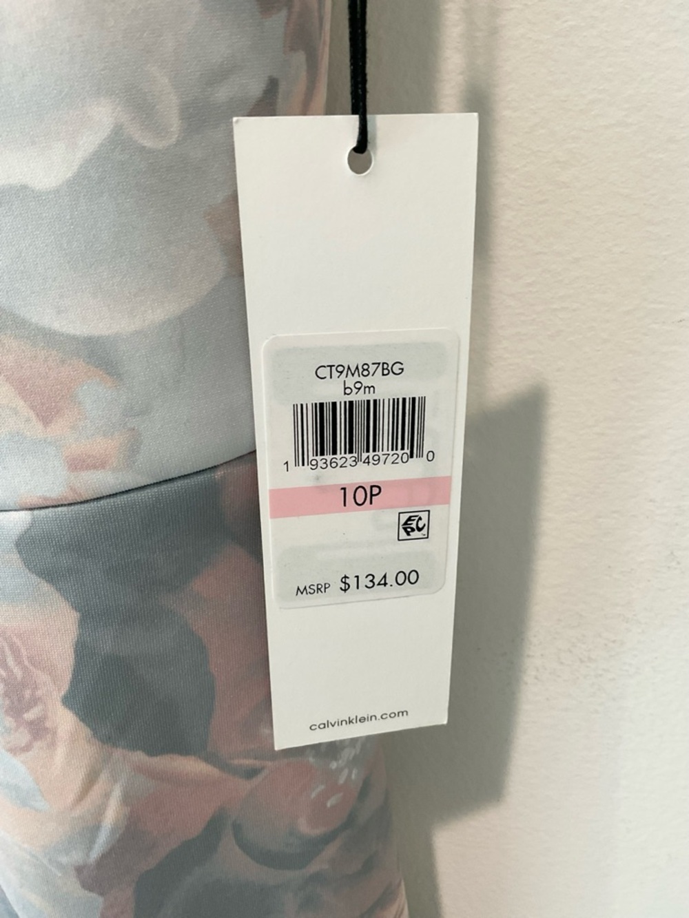 Calvin Klein Floral Off Shoulder Sheath Dress 10P Romantic Feminine NWT - Picture 8 of 9